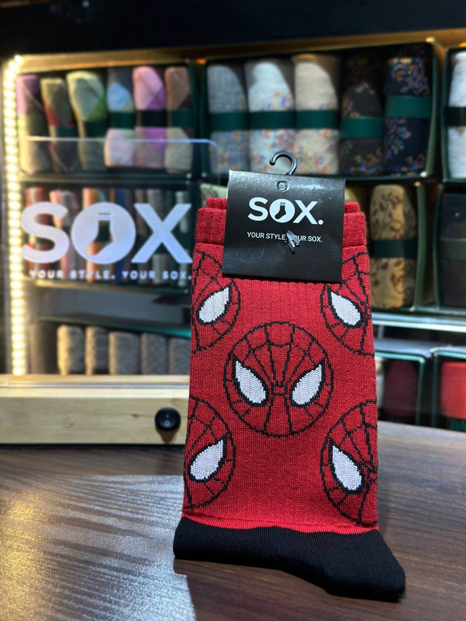 جوراب ساق‌دار طرح مرد عنکبوتی (Spider-Man)