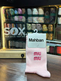 جوراب ساقدار اسپرت طرح miu miu