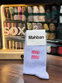 جوراب ساقدار اسپرت طرح miu miu