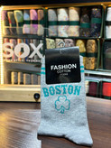 جوراب ساق دار اسپرت طرح BOSTON