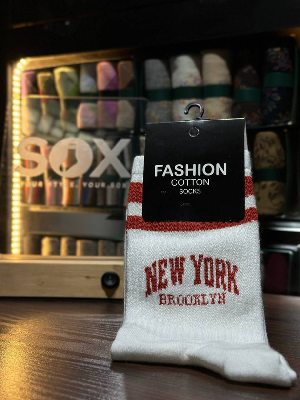 جوراب ساق دار اسپرت طرح NEW YORK